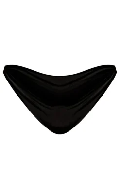 Plus Black Mix & Match High Waist Bikini Bottoms