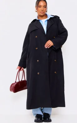 PrettyLittleThing Trench Coats*Plus Oversized Button Down Trench Coat