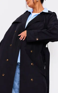 PrettyLittleThing Trench Coats*Plus Oversized Button Down Trench Coat