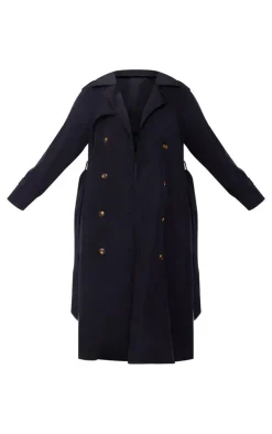 PrettyLittleThing Trench Coats*Plus Oversized Button Down Trench Coat
