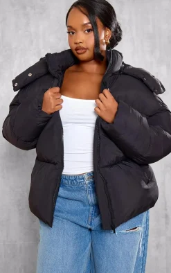 PrettyLittleThing Puffer Jackets*Plus Oversized Hooded Puffer Jacket