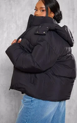 PrettyLittleThing Puffer Jackets*Plus Oversized Hooded Puffer Jacket