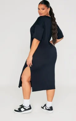 Plus Oversized Midi T Shirt Dress-PrettyLittleThing Hot