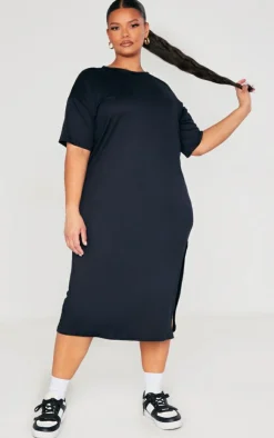 Plus Oversized Midi T Shirt Dress-PrettyLittleThing Hot