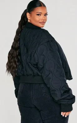 PrettyLittleThing Bomber Jackets*Plus Panel Bomber Jacket