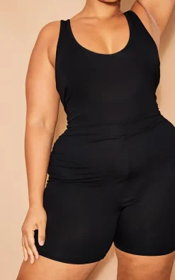PrettyLittleThing Unitards*Plus Plunge Front Unitard