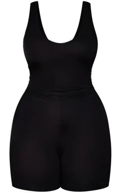 PrettyLittleThing Unitards*Plus Plunge Front Unitard