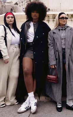 PrettyLittleThing Trench Coats*Plus Popper Detail Trench Coat