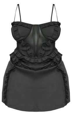 Plus Ruffle Detail Bodycon Dress-PrettyLittleThing New