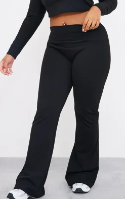 PrettyLittleThing Yoga Pants*Plus Sculpt High Waist Flare Yoga Pants