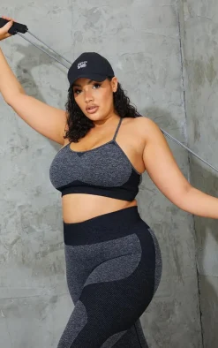 PrettyLittleThing Sports Bras*Plus Seamless Longline Sports Bra Top