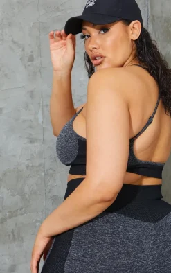 PrettyLittleThing Sports Bras*Plus Seamless Longline Sports Bra Top