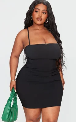 Plus Strappy Metal Trim Detail Bodycon Dress-PrettyLittleThing Best