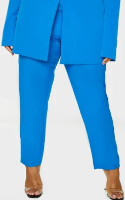 Sale PrettyLittleThing Plus Cropped Pants Blue