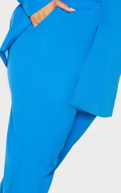 Sale PrettyLittleThing Plus Cropped Pants Blue