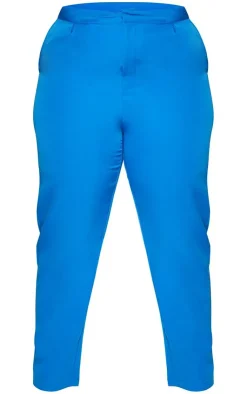 Sale PrettyLittleThing Plus Cropped Pants Blue