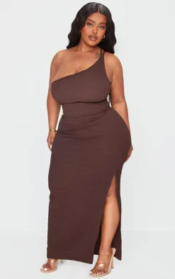 Plus Crinkle One Shoulder Maxi Dress-PrettyLittleThing Discount