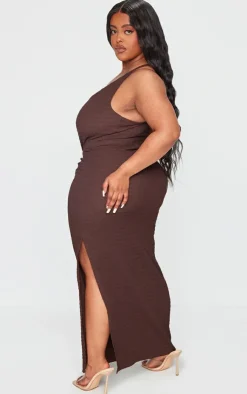 Plus Crinkle One Shoulder Maxi Dress-PrettyLittleThing Discount