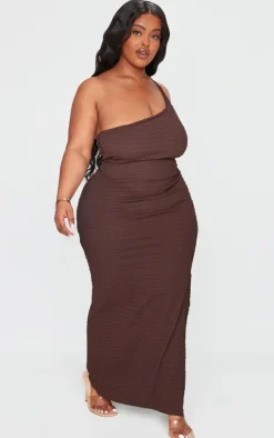 Plus Crinkle One Shoulder Maxi Dress-PrettyLittleThing Discount