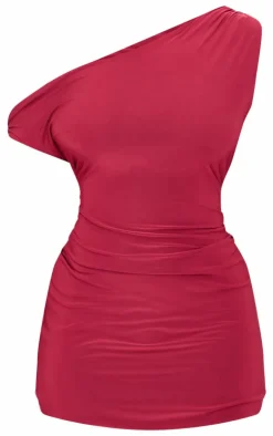 Plus Double Layer Slinky Twist Bodycon Dress-PrettyLittleThing Online