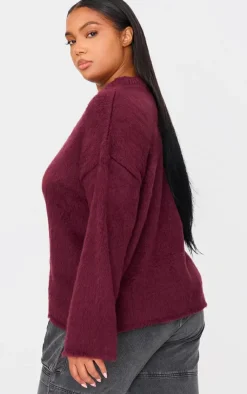 PrettyLittleThing Oversized Sweaters*Plus Fluffy Knit Oversized Sweater