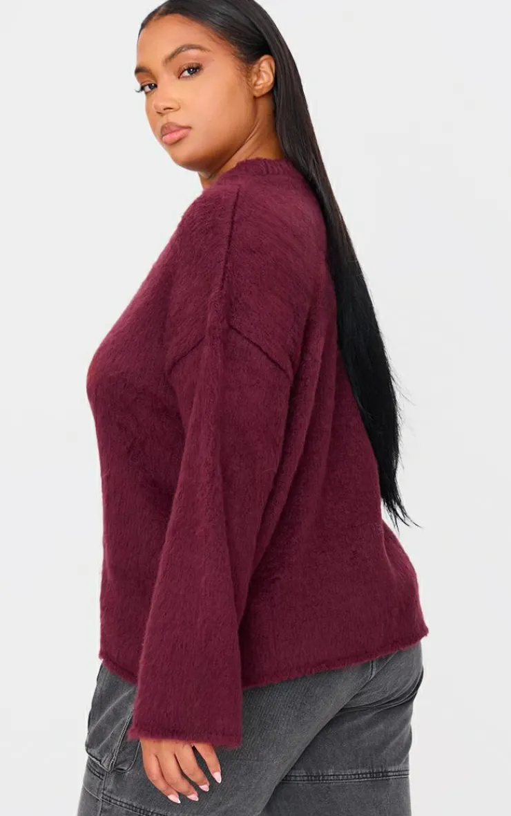 PrettyLittleThing Oversized Sweaters*Plus Fluffy Knit Oversized Sweater