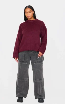 PrettyLittleThing Oversized Sweaters*Plus Fluffy Knit Oversized Sweater