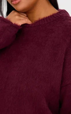 PrettyLittleThing Oversized Sweaters*Plus Fluffy Knit Oversized Sweater