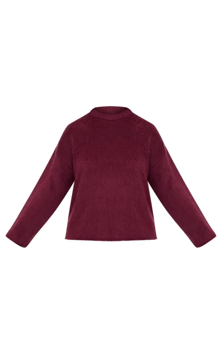 PrettyLittleThing Oversized Sweaters*Plus Fluffy Knit Oversized Sweater