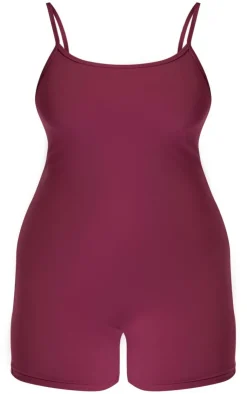 PrettyLittleThing Gym Wear*Plus Sculpt Sleeveless Short Unitard