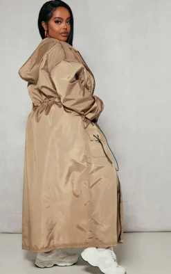 PrettyLittleThing Trench Coats*Plus Toggle Detail Midi Windbreaker