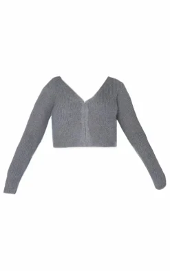 PrettyLittleThing Cardigans*Plus Knitted Hook And Eye Cardigan