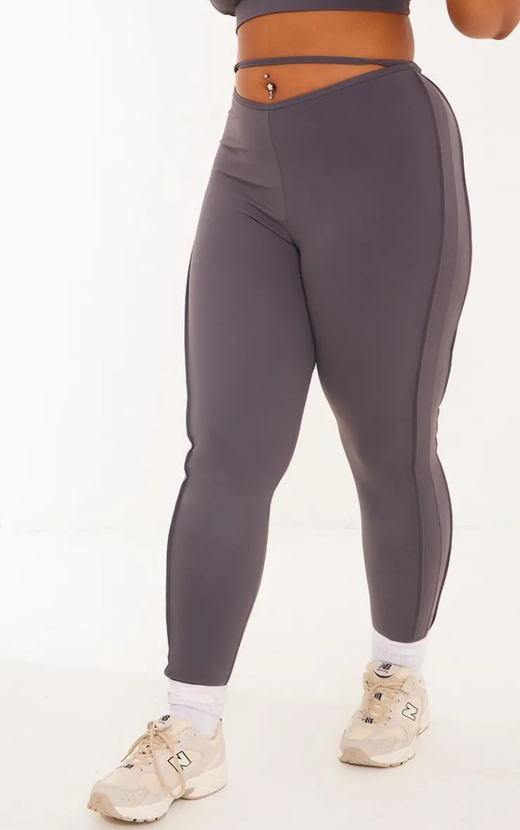 PrettyLittleThing Gym Leggings*Plus Sculpt Strappy Gym Leggings