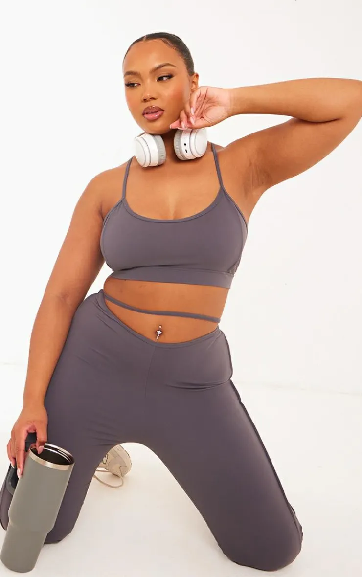 PrettyLittleThing Gym Leggings*Plus Sculpt Strappy Gym Leggings