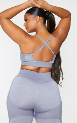 PrettyLittleThing Sports Bras*Plus Seamless Longline Sports Bra Top