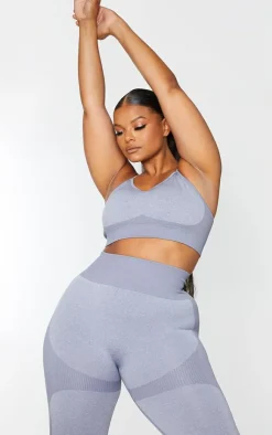 PrettyLittleThing Sports Bras*Plus Seamless Longline Sports Bra Top