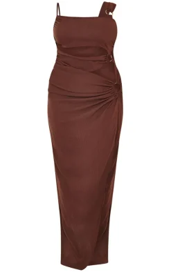 Plus Cut Out One Shoulder Ring Detail Maxi Dress-PrettyLittleThing Outlet