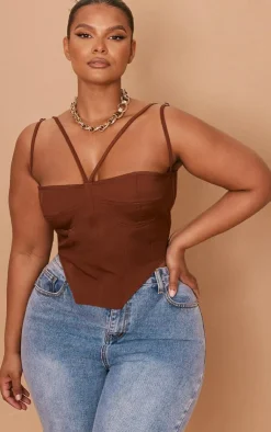 PrettyLittleThing Corsets*Plus Bust Detail Corset Top