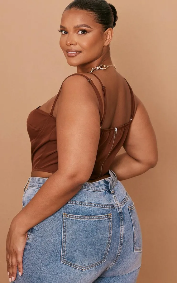 PrettyLittleThing Corsets*Plus Bust Detail Corset Top