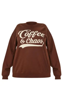 Plus Chocolate Coffee And Chaos Sweatshirt