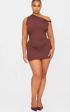 Plus Contour Sleeveless Knot Detail Mini Dress-PrettyLittleThing Discount