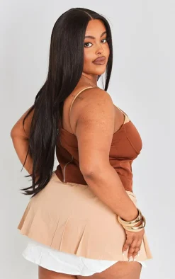 PrettyLittleThing Corsets*Plus Contrast Corset Top