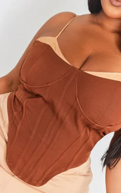 PrettyLittleThing Corsets*Plus Contrast Corset Top
