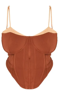 PrettyLittleThing Corsets*Plus Contrast Corset Top
