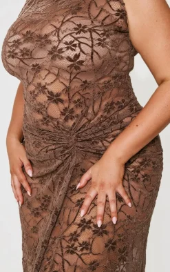 Plus Lace Midaxi Dress-PrettyLittleThing Sale