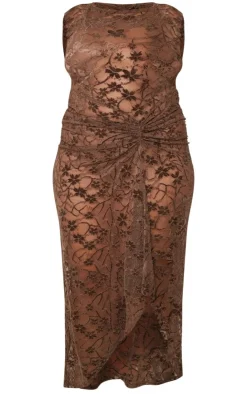 Plus Lace Midaxi Dress-PrettyLittleThing Sale