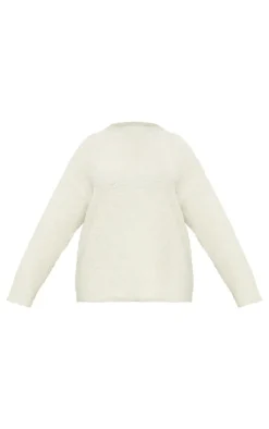 PrettyLittleThing Oversized Sweaters*Plus Bobble Knit Oversized Sweater