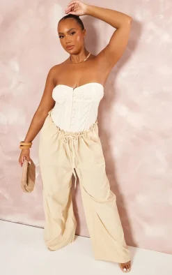 PrettyLittleThing Corsets*Plus Broderie Bandeau Corset