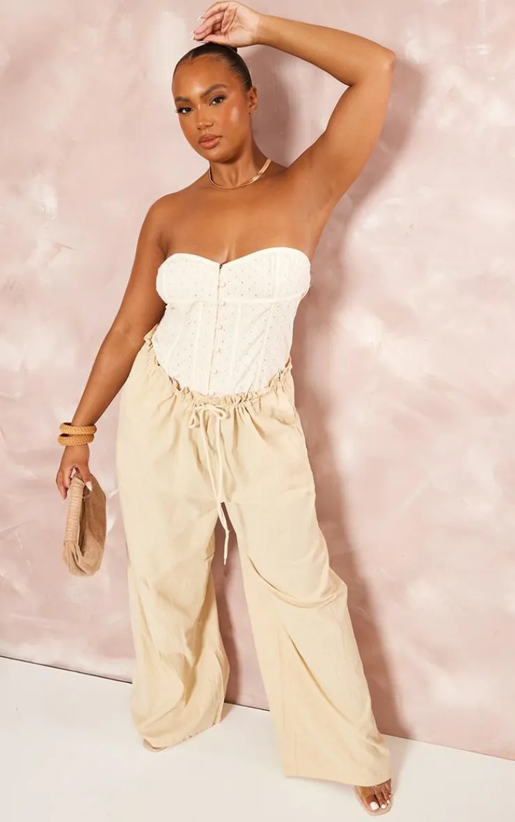 PrettyLittleThing Corsets*Plus Broderie Bandeau Corset