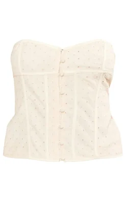 PrettyLittleThing Corsets*Plus Broderie Bandeau Corset